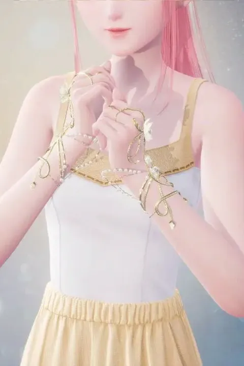 Ondulations blanches : bourgeon