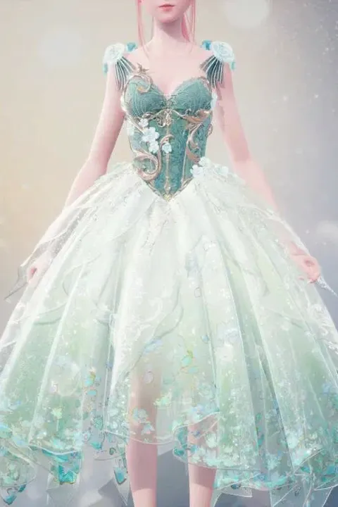 Melodía floral: bruma azul