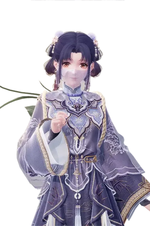 Thought in Bloom: Moonlit Veil